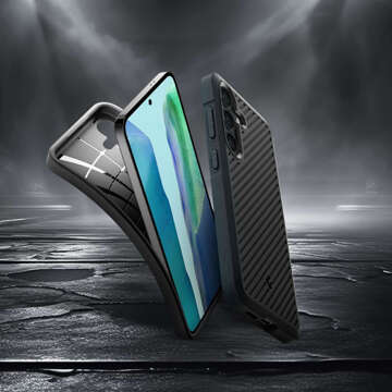 Etui do Samsung Galaxy S24 Spigen Core Armor Case pancerne futerał pokrowiec obudowa Matte Black + Szkło
