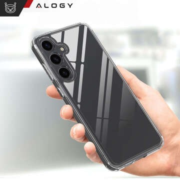 Etui do Samsung Galaxy S24 obudowa plecki futerał Hybrid Clear Case Alogy Przezroczyste + Szkło