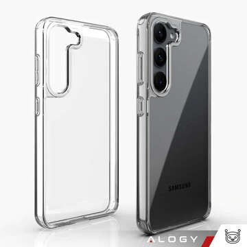 Etui do Samsung Galaxy S24 obudowa plecki futerał Hybrid Clear Case Alogy Przezroczyste + Szkło