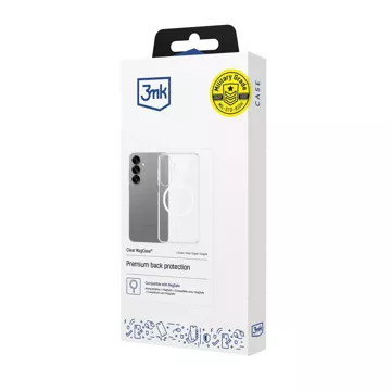 Etui do Samsung Galaxy S25 3mk Clear MagCase MagSafe Transparent