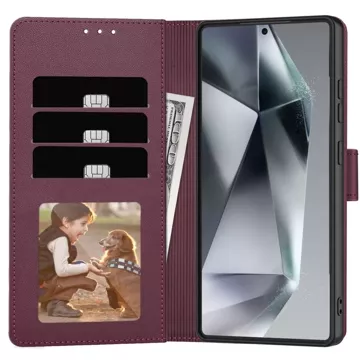 Etui do Samsung Galaxy S25 Ultra Tech-Protect Wallet Mulberry