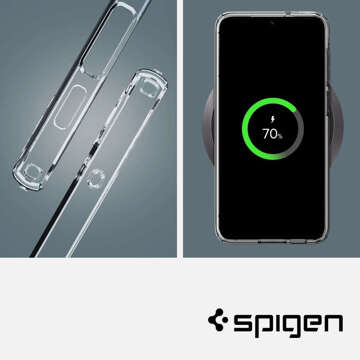 Etui do iPhone 15 Plus Spigen Liquid Crystal Case obudowa ochronna na telefon przezroczyste Clear + Szkło