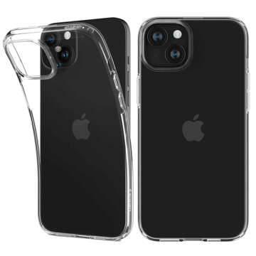 Etui do iPhone 15 Plus Spigen Liquid Crystal Case obudowa ochronna na telefon przezroczyste Clear + Szkło