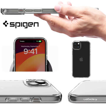 Etui do iPhone 15 Plus Spigen Ultra Hybrid Case obudowa plecki przezroczyste Crystal Clear