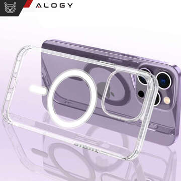 Etui do iPhone 15 Pro MagSafe obudowa Hybrid Case Cover Shock Clear Alogy Przezroczyste