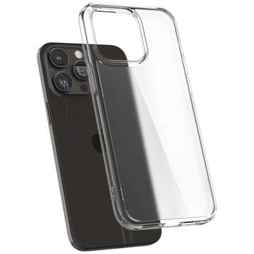 Etui do iPhone 15 Pro Max Spigen Ultra Hybrid Case obudowa plecki matowe przezroczyste Frost Clear