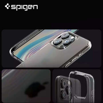 Etui do iPhone 15 Pro Max Spigen Ultra Hybrid Case obudowa plecki matowe przezroczyste Frost Clear