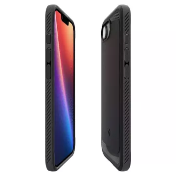 Etui do iPhone 16e Spigen Rugged Armor Mag MagSafe Matte Black