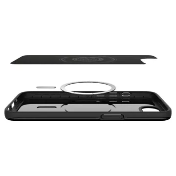 Etui do iPhone 16e Spigen Thin Fit Mag MagSafe Black