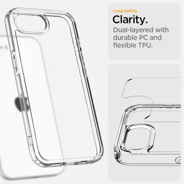 Etui do iPhone 16e Spigen Ultra Hybrid Crystal Clear