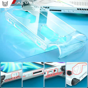 Etui do konsoli Asus Rog Ally Clear Case obudowa pokrowiec silikonowe nakładka Alogy przezroczyste