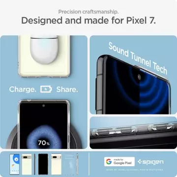 Etui do telefonu Spigen Ultra Hybrid do Google Pixel 7 Crystal Clear