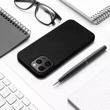 Etui futerał SILICONE do Apple iPhone 15 Plus czarny