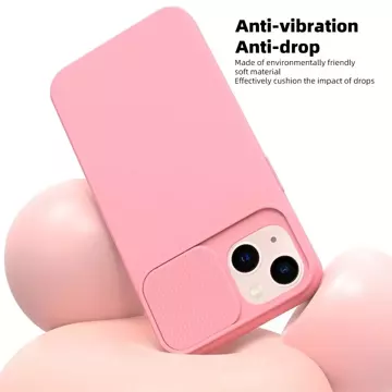 Etui futerał SLIDE do Apple iPhone 15 Plus jasnoróżowy