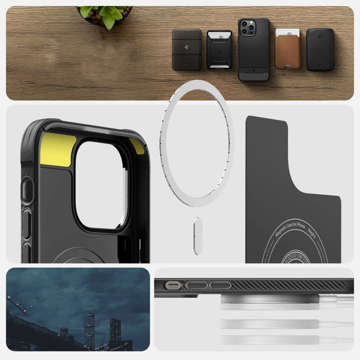 Etui futerał Spigen Rugged Armor Mag MagSafe do Apple iPhone 14 Pro Max Matte Black