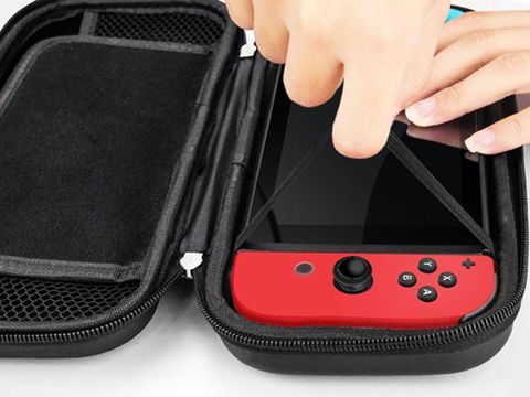 Etui futerał pokrowiec Alogy do konsoli Nintendo Switch/ Switch OLED Niebieskie 02