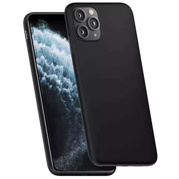 Etui matowe Odporne na telefon obudowa 3mk Matt Case do Apple iPhone 14 Pro Max Black + Szkło