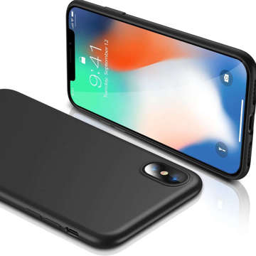 Etui matowe Odporne na telefon obudowa 3mk Matt Case do Apple iPhone X/XS Black