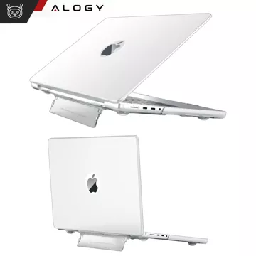 Etui matowe z podstawką Alogy ProStand™ obudowa do MacBook Air 13.3" (A1932/A2179/A2337) Przezroczyste