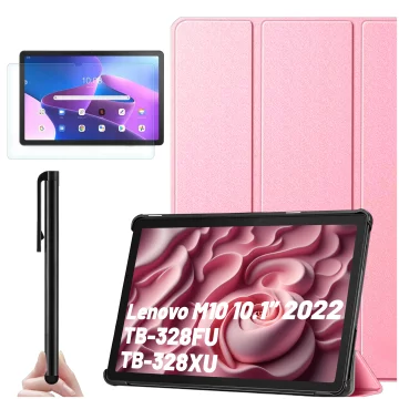 Etui na tablet Lenovo Tab M10 3gen 3 GEN 10.1 2022 TB328FU TB328XU obudowa Case Alogy Book Cover Różowe