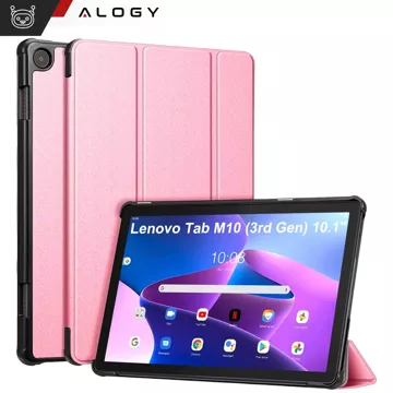 Etui na tablet Lenovo Tab M10 3gen 3 GEN 10.1 2022 TB328FU TB328XU obudowa Case Alogy Book Cover Różowe