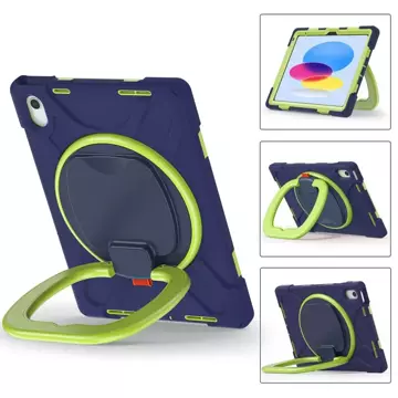 Etui na tablet X-Armor do Apple iPad 10.9 2022 NAVY/LIME