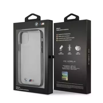Etui na telefon BMW BMHCP12LMBTOK do Apple iPhone 12 Pro Max 6,7" transparent hardcase Sandblast
