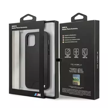 Etui na telefon BMW BMHCP12SMHOLBK do Apple iPhone 12 Mini 5,4" czarny/black hardcase M Collection Smooth PU