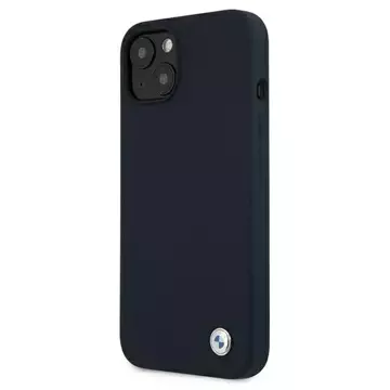 Etui na telefon BMW BMHCP13SSILNA do Apple iPhone 13 Mini 5,4" granatowy/navy hardcase Silicone Signature