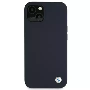 Etui na telefon BMW BMHCP13SSILNA do Apple iPhone 13 Mini 5,4" granatowy/navy hardcase Silicone Signature