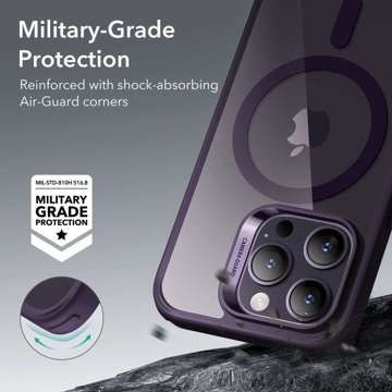 Etui na telefon ESR CH HaloLock do MagSafe do iPhone 14 Pro Clear/ Purple