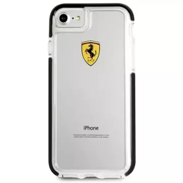 Etui na telefon Ferrari Hardcase iPhone 7/8 SE 2020 / SE 2022 Shockproof transparent black