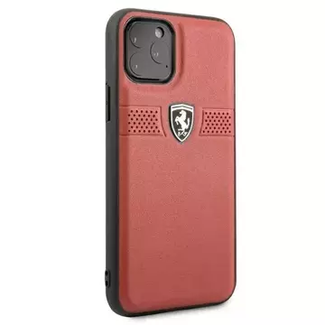 Etui na telefon Ferrari iPhone 11 Pro 5,8" czerwony/red hardcase Off Track Leather