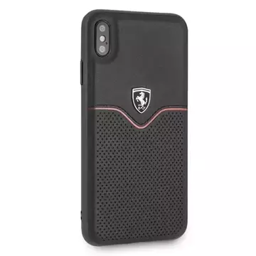 Etui na telefon Ferrari iPhone Xs Max black/czarny Off Track Victory