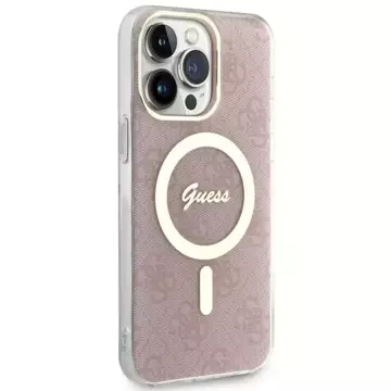 Etui na telefon Guess GUHMP14XH4STP do Apple iPhone 14 Pro Max 6,7" różowy/pink hardcase 4G MagSafe