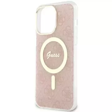 Etui na telefon Guess GUHMP14XH4STP do Apple iPhone 14 Pro Max 6,7" różowy/pink hardcase 4G MagSafe