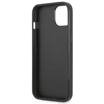 Etui na telefon Guess do iPhone 13 mini 5,4" czarny/black hardcase 4G Triangle Logo Cardslot