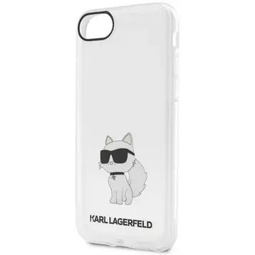 Etui na telefon Karl Lagerfeld do iPhone 7/8/SE 2020/2022 transparent hardcase Ikonik Choupette