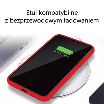 Etui na telefon Mercury Silicone do iPhone 12/12 Pro czerwony/red