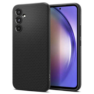 Etui na telefon Spigen Liquid Air obudowa pancerne do Samsung Galaxy A54 5G Matte Black + Szkło