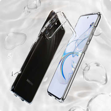 Etui na telefon Spigen Liquid Crystal do Samsung Galaxy S21 FE Crystal Clear + Szkło