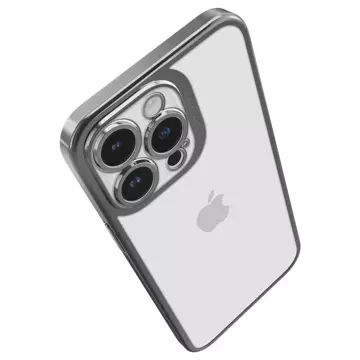 Etui na telefon Spigen Optik Crystal do Apple iPhone 14 Pro Chrome Grey