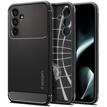 Etui na telefon Spigen Rugged Armor obudowa ochronna do Samsung Galaxy A54 5G Matte Black + Szkło