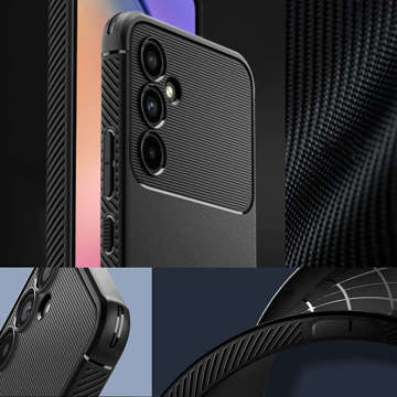 Etui na telefon Spigen Rugged Armor obudowa ochronna do Samsung Galaxy A54 5G Matte Black + Szkło