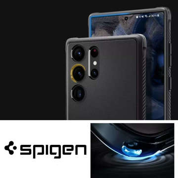 Etui na telefon Spigen Rugged Armor obudowa ochronna do Samsung Galaxy S23 Ultra Matte Black