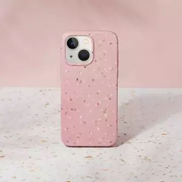 Etui na telefon UNIQ Coehl Terrazzo do Apple iPhone 14 6,1" różowy/coral pink