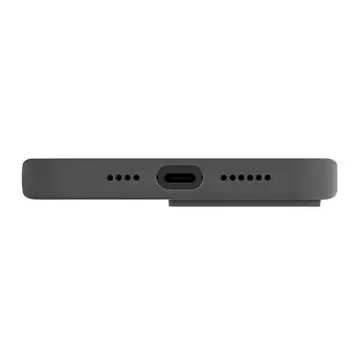 Etui na telefon UNIQ Lino Hue do Apple iPhone 14 Pro 6,1" Magclick Charging szary/charcoal grey