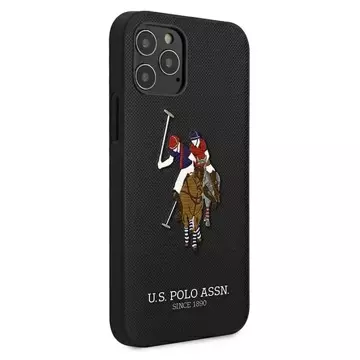 Etui na telefon US Polo Embroidery Collection iPhone 12/12 Pro 6,1" czarny/black 