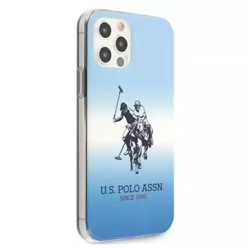 Etui na telefon US Polo Gradient Collection iPhone 12/12 Pro 6,1" niebieski/blue