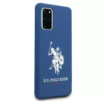 Etui na telefon US Polo Silicone Collection do Samsung Galaxy S20 Plus granatowy/navy